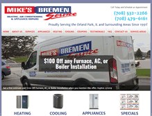 Tablet Screenshot of mikesbremenserviceinc.com